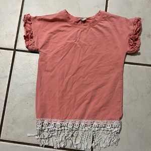6x girls tassel tee